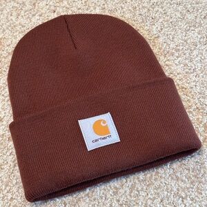 Carhartt Knit Cuffed Patch Beanie - Chesnut Brown